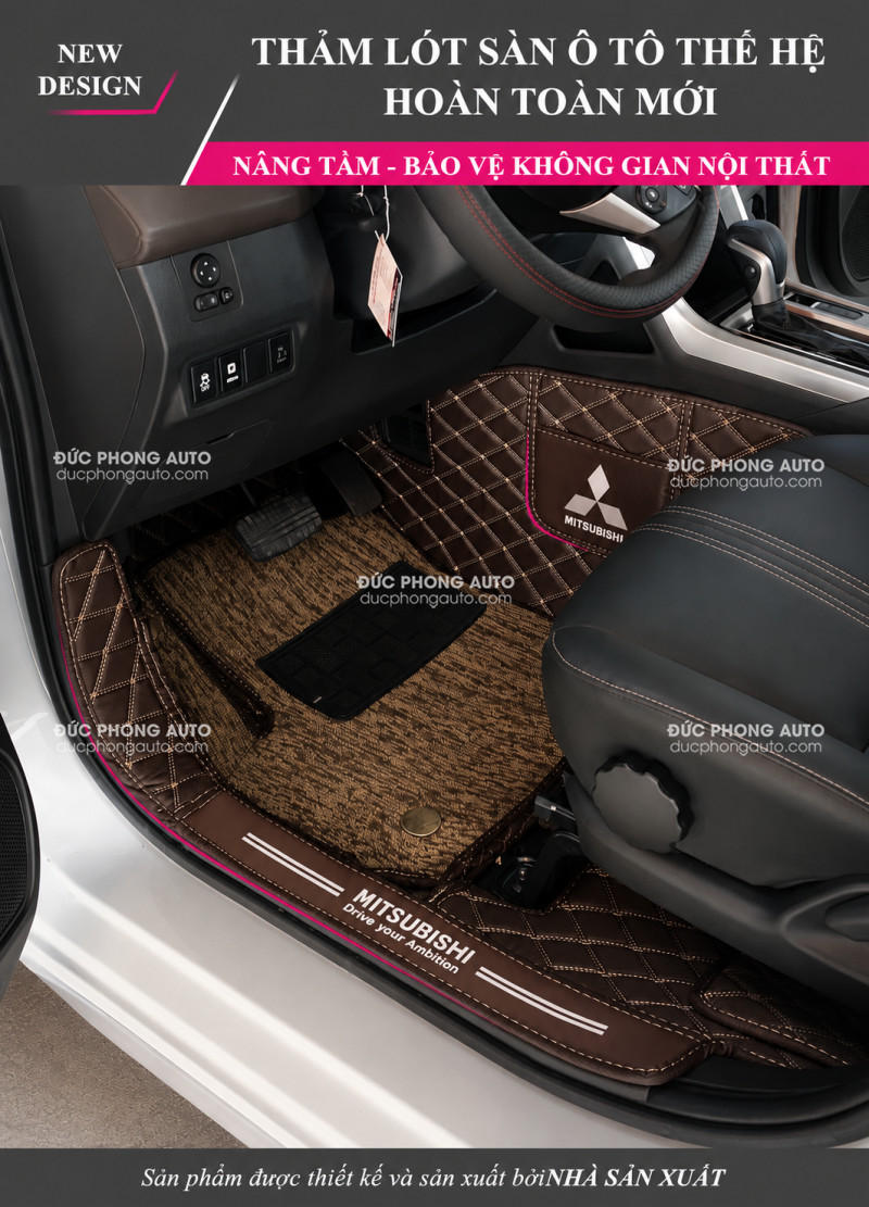 Thảm sàn ô tô Mitsubishi Xpander 25 Thàm lót sàn Mishubishi Xpander - Cafe Ghế Lái