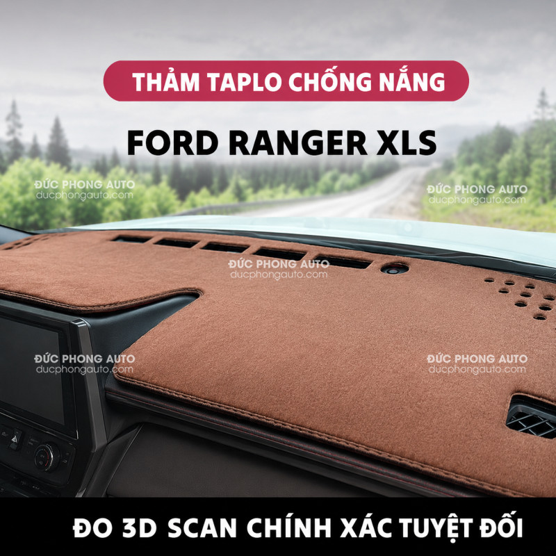 Thảm Taplo tuyết nhung xe Ford Ranger XLS 9 Thảm taplo tuyết nhung cao cấp dành riêng cho Ford Ranger XLS