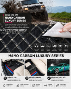 Chất liệu da carbon thảm sàn ô tô cao cấp