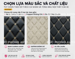 Tùy chọn lựa chọn mầu sắc và chất liệu chuyên nghiệp