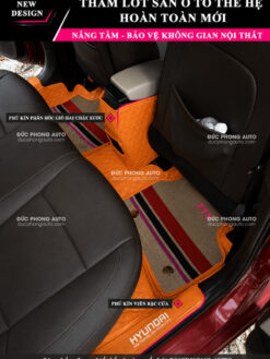 Thảm sàn Hyundai Accent DucPhongAuto 2- Mẫu 3- Hàng Ghế Sau