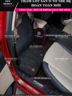 Thảm sàn Hyundai Accent DucPhongAuto - Mẫu 2 Hàng Ghế Sau