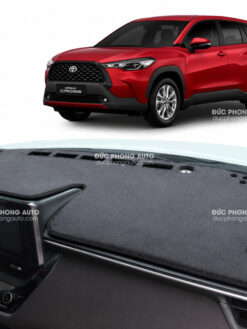 Thảm Taplo Toyota Cross - Cao cấp Mầu Đen