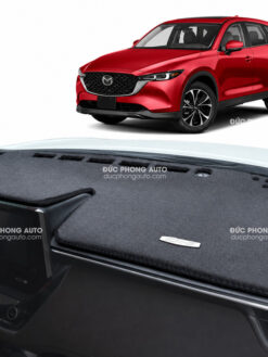 Thảm Taplo xe ô tô CX5 - Tuyết nhung Mầu Đen - Đức Phong Auto